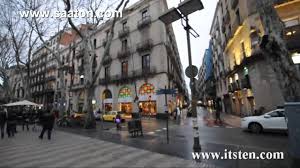Map of barcelona city centre. Barcelona Las Ramblas Street View Youtube