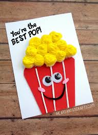 Happy Birthday Dad Crafts For Kids Father S Day You Re The Best Pop Popcorn Card I Heart Arts N Crafts Diy Father S Day Crafts Diy Father S Day Cards Grandparents Day Crafts