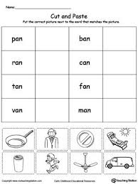 On this page, you can find a collection of printable phonics worksheets for to complete this first cvc words worksheet, students should look at the pictures and say the cvc words out loud. An Word Family Match Picture With Word Kindergarten Word Families Word Family Worksheets Word Families