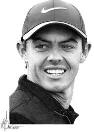 Rory Mcilroy drawing Greeting Card