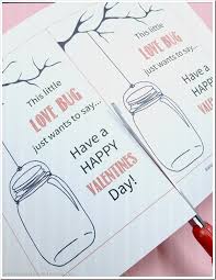 Mother's day love bug cards for kids to make! Love Bug Themed Valentines With Free Printable