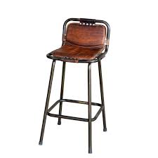 Leather Bar Stool 65 00 Via Etsy Bar Stools Cool Bar Stools Metal Bar Stools