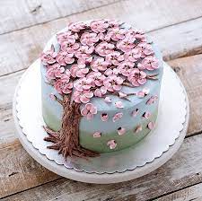 Spring Colourful Buttercream Flower Cakes Cherry Blossom Cake Spring Cake Beautiful Cakes