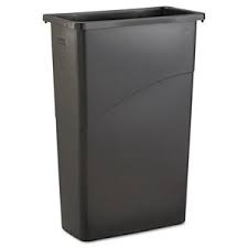 Great selection of waste cans or garbage containers suitable for every whether you're looking for a waste receptacle for your office, you need to fill an entire park with trash. Rubbermaid Commercial Prod Rcp 3540 Bla Slim Jim Waste Receptacle Rectangular Plastic 23gal Black By Rubbermaid Commercial Prod