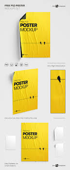 3 Free Poster Psd Mockups Templates Free Psd Templates Mockup Psd Mockup Template Poster Mockup Psd