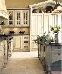 White Kitchen With Blue Island From Wm Ohs Country Kitchen Designs French Country Kitchen Cabinets French Country Kitchens