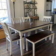 The whitesburg rectangular dining room table by signature design by ashley at royal furniture in the memphis, jackson, southaven, birmingham, tuscaloosa area. Whitesburg Dining Table And 4 Chairs And Bench Ashley Furniture Homestore