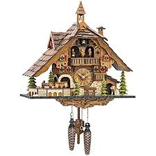 Check out our coo coo clock selection for the very best in unique or custom, handmade pieces from our clocks shops. Amazon Com German Cuckoo Clock 8 Day Movement Chalet Style 13 Inch Authentic Black Forest Cuckoo Clock By Hekas Home Kitchen