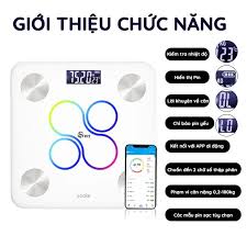 Cân điện tử KAW K21, Kết nối App, Đo chỉ số sức khỏe, Theo dõi mỡ và BMI