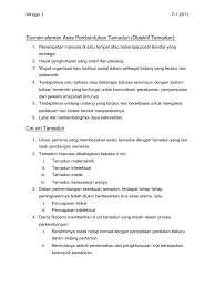 Buatlah sebuah paragraf deskripsi tentang suasana ruang kelas mu tolong kaka Elemen Elemen Asas Pembentukan Tamadun Objektif Tamadun