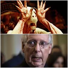 Share the best gifs now >>>. Anyone Else Think That Senate Majority Leader Mitch Mcconnell Kinda Looks Like The Pale Man From Pan S Labyrinth Politicalhumor