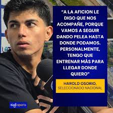 Harold Osorio lamentó no haber podido retribuir a la afición con una  victoria 🏟 El jugador pidió el apoyo hasta el final, pues confía en que el  rendimiento personal y grupal puede