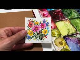 Easy Watercolor Painting Wildflowers