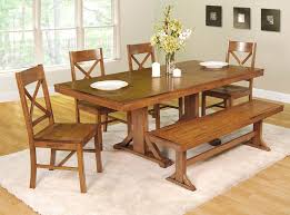 Get the best deals on dining room rustic dining tables. Rustic Dining Room Table With Bench Country Style Dining Room Dining Room Small Dining Room Design