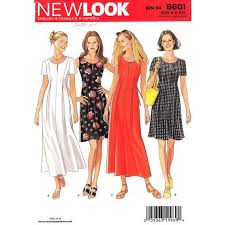 Your design adventure since 2008 add text to a picture : Flared Dress Pattern New Look 6601 Scoop Neck Dress Inverted Pleats Above Ankle Women Size 10 To 28 Plus Sewing Pattern Uncut Flare Dress Pattern Flare Dress Scoop Neck Dress