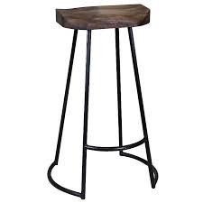 Measures 43 tall x 22 diameter. Acacia Wood Seat Wrought Iron Base Bar Stool Kirklands