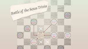 Put the names of all the boys in one hat, and do the same for the girls. Battle Of The Sexes Trivia By Bailey Griggs