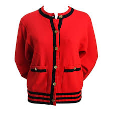 Black And Red Cardigan 1980 S Chanel Red And Black Cashmere Cardigan Sweater 1stdibs Com Cashmere Cardigan Sweater Black Cashmere Cardigan Cashmere Cardigan