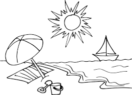 This beach coloring page has a lot of elements to color and is bound to keep your kid busy for a long time. Beach Coloring Pages 100 Pictures Free Printable