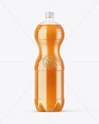 Pet Bottle With Peach Drink Mockup In Bottle Mockups On Yellow Images Object Mockups