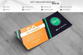Gift Discount Voucher Mock Up Voucher Design Free Psd Mockups Templates Mockup Free Psd