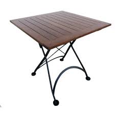 Furniture Designhouse French Cafe Folding Dining Table In 2020 Patio Furnishings Wood Patio Furniture Iron Patio Furniture