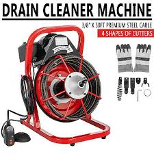 5 interchangeable cutting blades included. 50 X 1 2 Drain Cleaner 250w Drain Cleaning Machine Snake Sewer Clog W Cutter For Sale Online Ebay