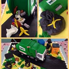 Waste Management Truck Cake From Instagram Beautiful Cakes Chicago Truck Birthday Cakes Truck Cakes Garbage Truck