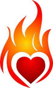Flame Heart Illustration Art Of A Flame Heart With Isolated Background Affiliate Illustration Heart Flame Sacred Heart Art Clip Art Rock Painting Art