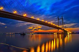 Hoogly Bridge Kolkata Romantic Places City Life Photography Howrah