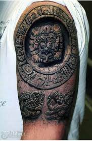 Reveal your dangerous side with a bold and badass 3d tattoo sleeve. 3d Tattoos Awesome Was Is Hier Eigentlich Los Wihel De Ancient Tattoo Mayan Tattoos Optical Illusion Tattoo