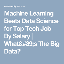 Machine Learning Beats Data Science For Top Tech Job By Salary What 39 S The Big Data Tech Job Data Science Machine Learning