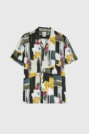 Camisa Estampado Abstracto Ver Todo Camisas Hombre Zara Colombia Kleding