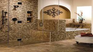 Bring some colors to your grey bathroom by installing these colorful mosaic tiles. Contemporary Bathroom Tile Ideas Deshouse