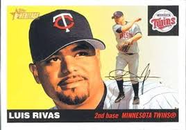 Amazon.com: 2004 Topps Heritage #242 Luis Rivas Twins MLB Baseball Card  NM-MT : Collectibles & Fine Art