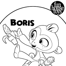 Printable boris the wolf coloring page. Free Download Boris Coloring Pages