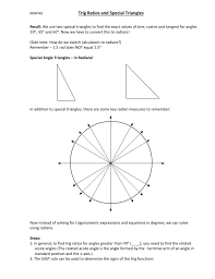 Lesson 2 Special Angle Triangles
