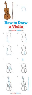 How to draw a violin easy and step by step. Easy To Draw Violin Novocom Top