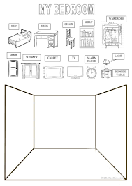 Draw Your Bedroom English Esl Worksheets For Distance Learning And Physical Classrooms In 2020 Home Learning Esl Worksheets School Worksheets