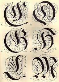 Decorative Alphabet Calligraphy Letters Lettering Alphabet Alphabet