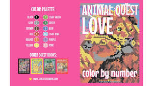 Letters are placed through the house or outside when weather permits. Animal Love Quest Color By Number Coloring Book Youtube