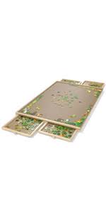 Maybe you would like to learn more about one of these? Amazon Com Gamenote Jigsaw Puzzle Table For Adults Portable Large Puzzle Board With Drawers Wooden Smooth Plateau Work Surface For Kids Family Game 1000 Pieces Toys Games