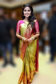 Anupama Parameswaran Latest Public Appearance In Saree At Designer And Fancy Collection Launch 2018 Baobua Bolly Baobua Com Pick this blouse neck design with solid or printed sarees. anupama parameswaran latest public
