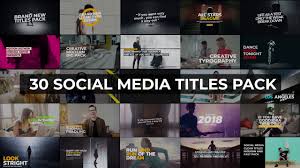 From within the essential graphics panel in premiere pro you can use the type tool to create titles. 30 Social Media Titles Premiere Pro Templates Download Free After Effects Templates