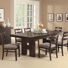 East west furniture 3 piece thin slat back kitchen dinette dining table set. Dabny 7 Piece Dining Set By Coaster Dining Table In Kitchen Rectangular Dining Room Table Dark Wood Dining Table