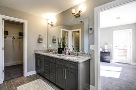 White granite countertops can work well whether you want to match or contrast any décor. 75 Beautiful Bathroom With Gray Cabinets And Granite Countertops Pictures Ideas July 2021 Houzz