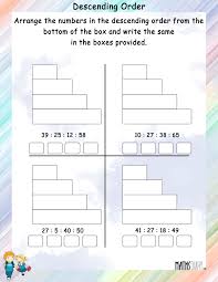 descending order math worksheets mathsdiary com