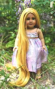 $180.00 read more… american girl clark girl of the year 2016 so we are finally american girl doll hairstyle zigzag pigtails. Rapunzel American Girl Doll Ooak Green Eyes 18 Inch Doll Long Hair Blonde Ebay