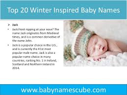 Looking for just the perfect j name for your bundle of joy, like jade, julia, and jane? Top 20 Winter Inspired Baby Names Babynamescube