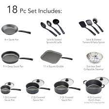 The concern over using teflon has to do with a chemical called more on nonstick cookware. Buy Tramontina Primaware 18 Piece Non Stick Cookware Set Steel Gray Online In Turkey 52636893